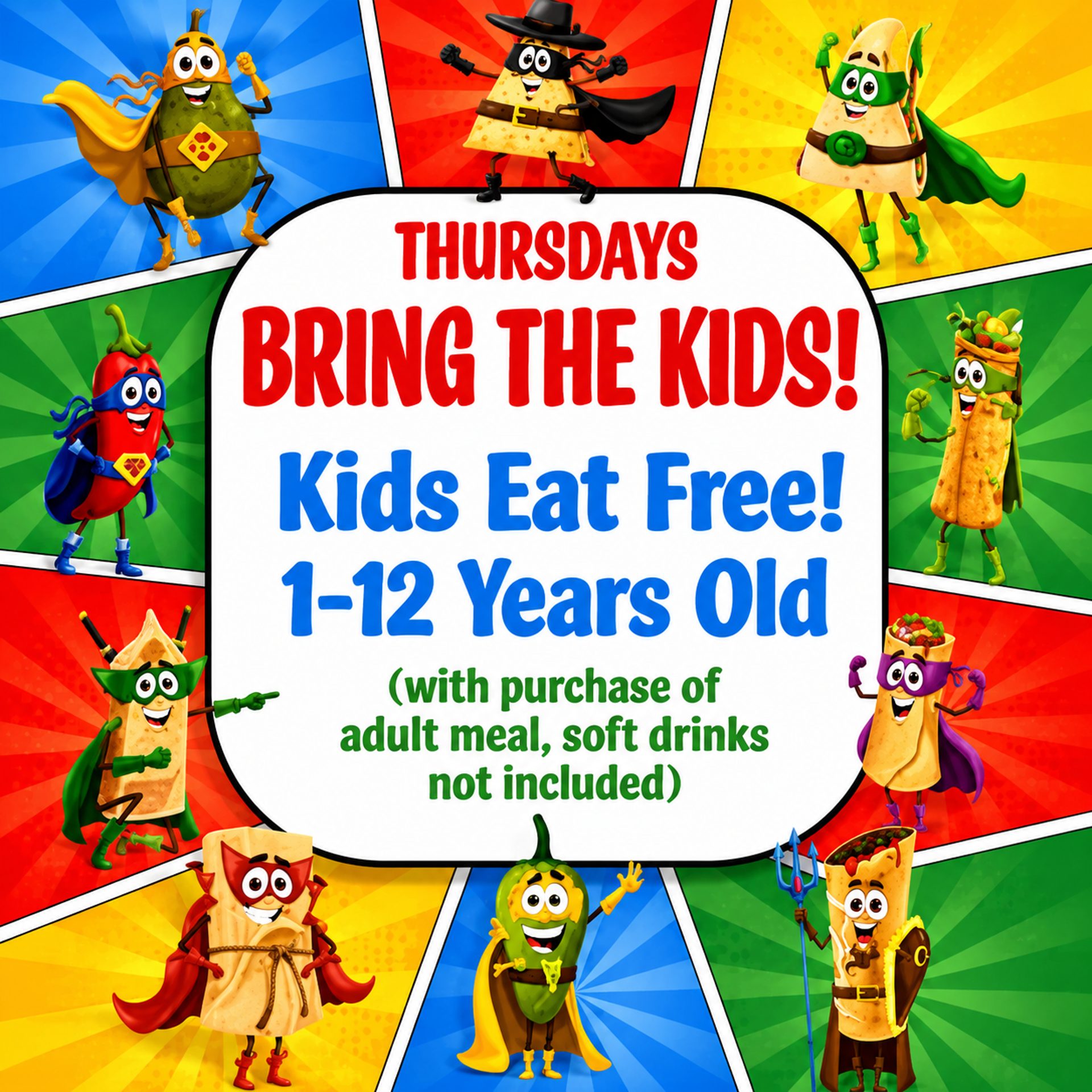👦 Kids Eat Free Thursday