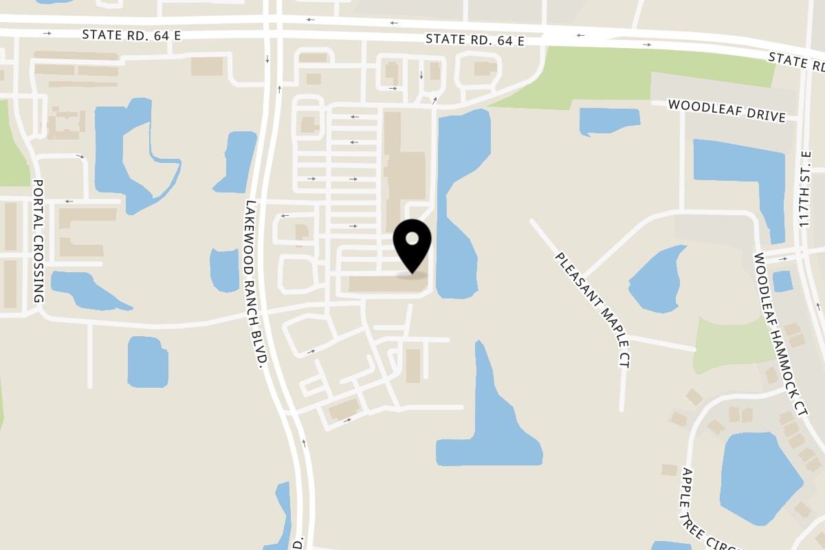 Map showing the location of Acapulco Mexican Restaurant on 1833 Lakewood Ranch Blvd in Bradenton